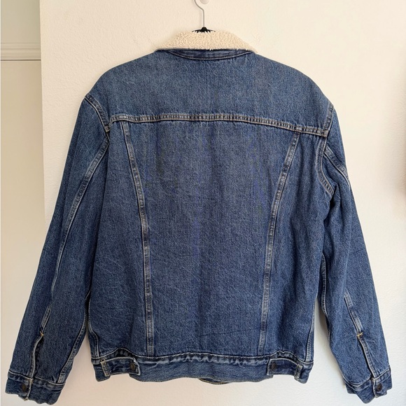 Levi's- Mens Type III Denim Jean Trucker Jacket Fleeced Lined. Size Large - Picture 3 of 11